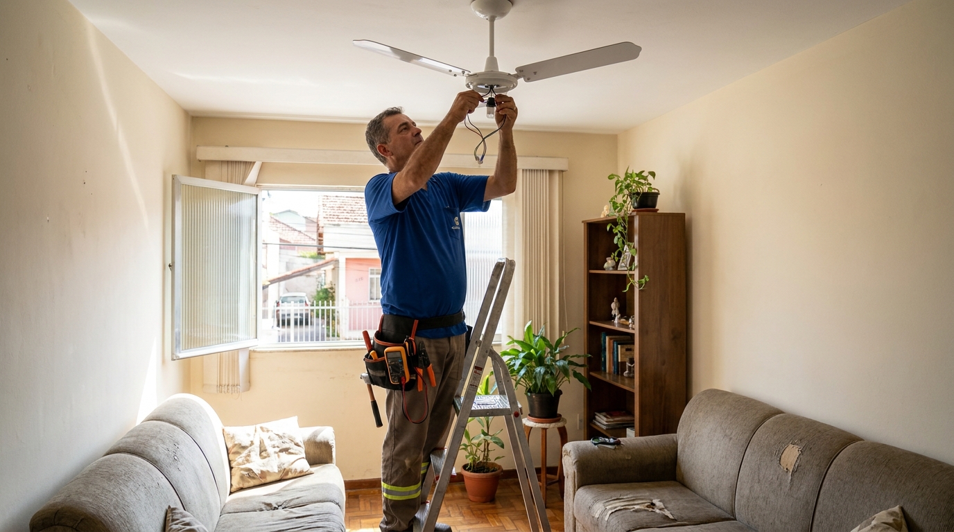 Montagem de Ventilador em Montes Claros‑MG